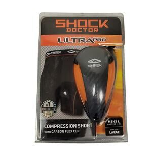 Shock Doctor Ultra Pro Compression Short w/ Carbon Flex Cup Sz Large NEW